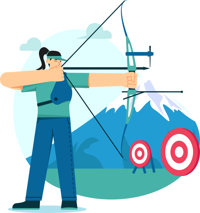 Archer Athlete Illustration